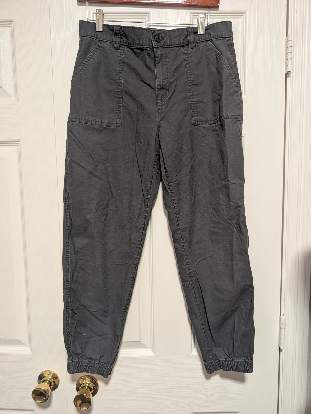 Eddie Bauer Charcoal Gray Utility Jogger Trousers